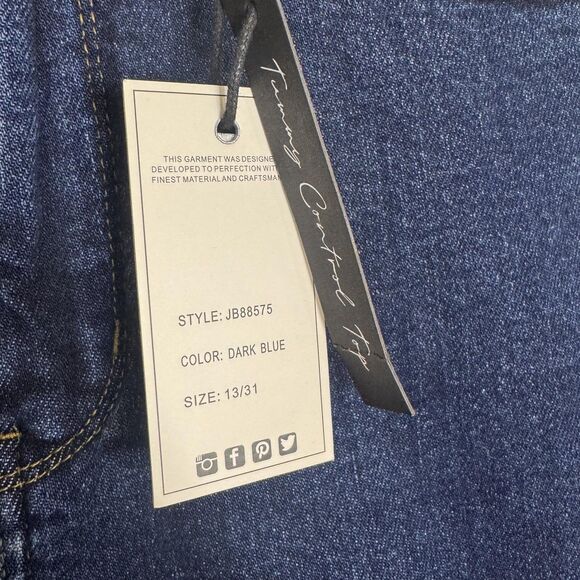 Judy Blue Jeans Womens 13/31 Dark Blue High Waist Straight Stretch Denim JB88575 - Picture 4 of 14